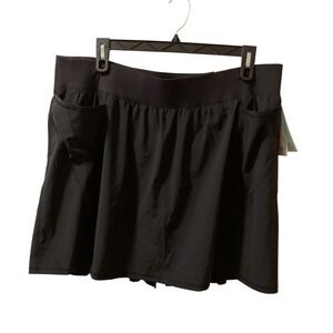 Livi‎ Active Pleated Skort Black 22/24 Black Tennis Pickleball NWT